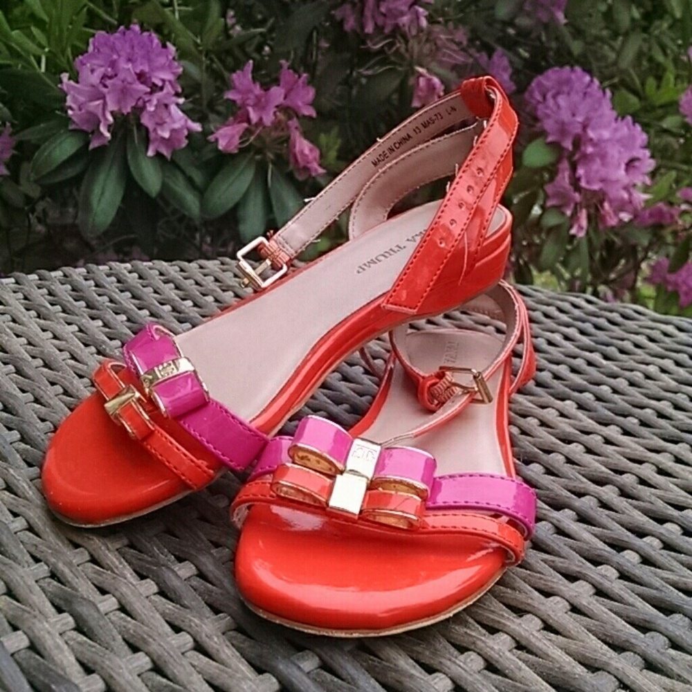Orange sandals
